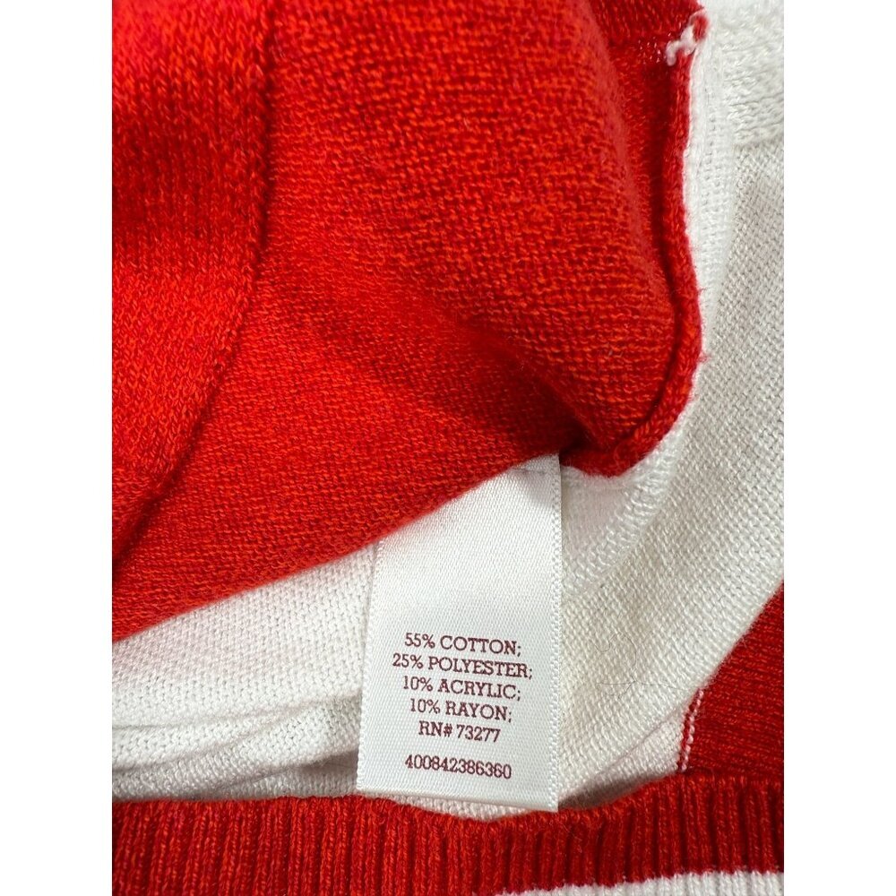 So Perfectly Soft Perfectly You Red & White Varsity Style Cardigan Y2K Preppy L - Picture 9 of 12